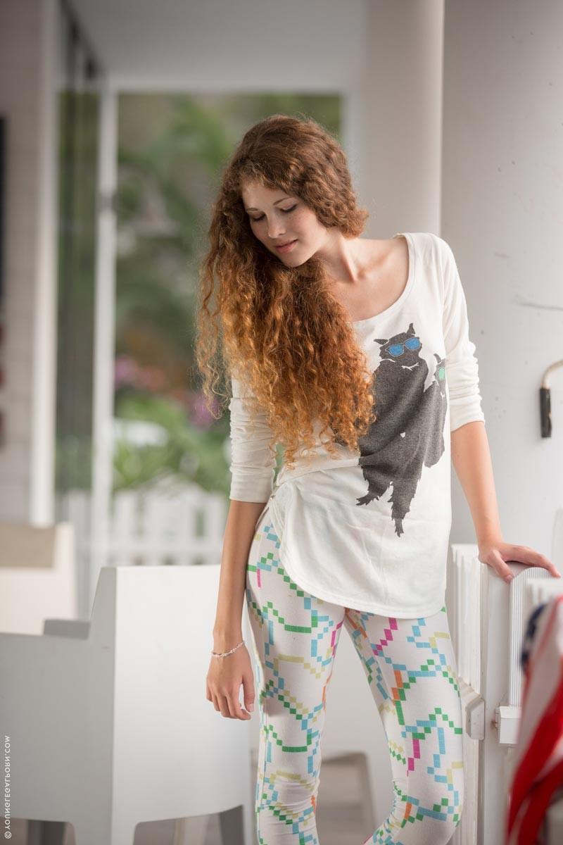 15P Horny skinny teen model