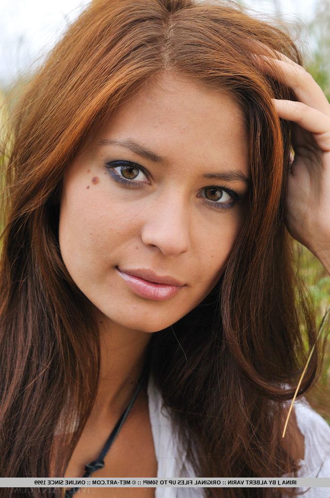 12P Irina J Strips Naked Outside