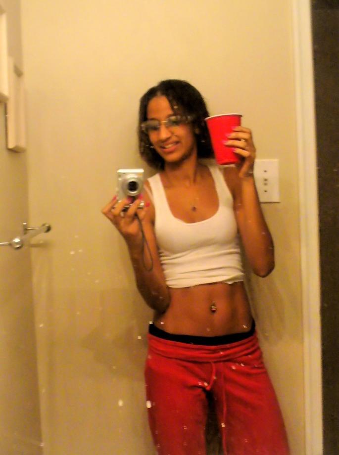 15P Naughty and hot selfpics taken by an amateur ebony chick