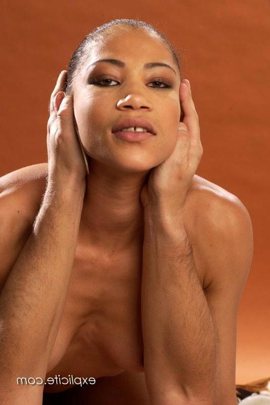 14P Skinny black chick sucking a white guys cock