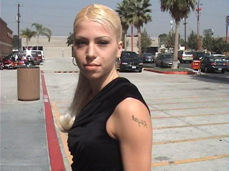 16P blonde babe fucking with a gangbang sex until cumshots on face