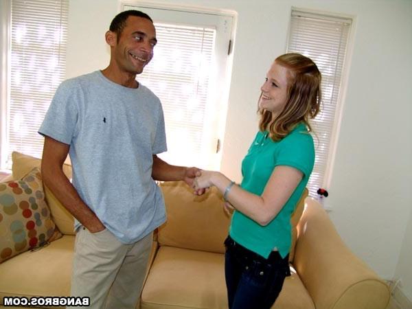 16P Red head gets impressed by humongous cock