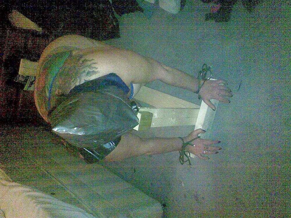 8P My slave on the new toys 