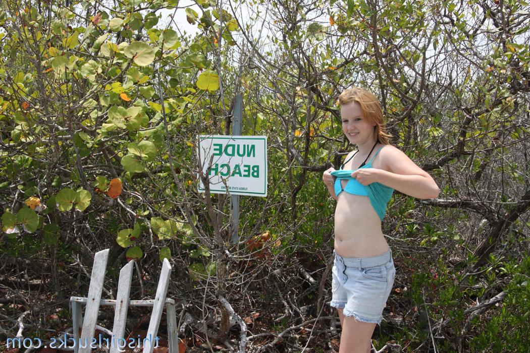 15P Sweet little redhead teen cant fit a huge cock in her mouth