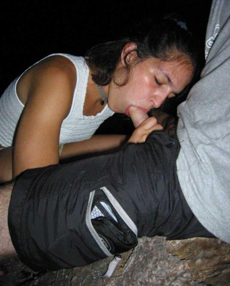 18P Slutty teen Karen naked and hungry to suck on one huge cock