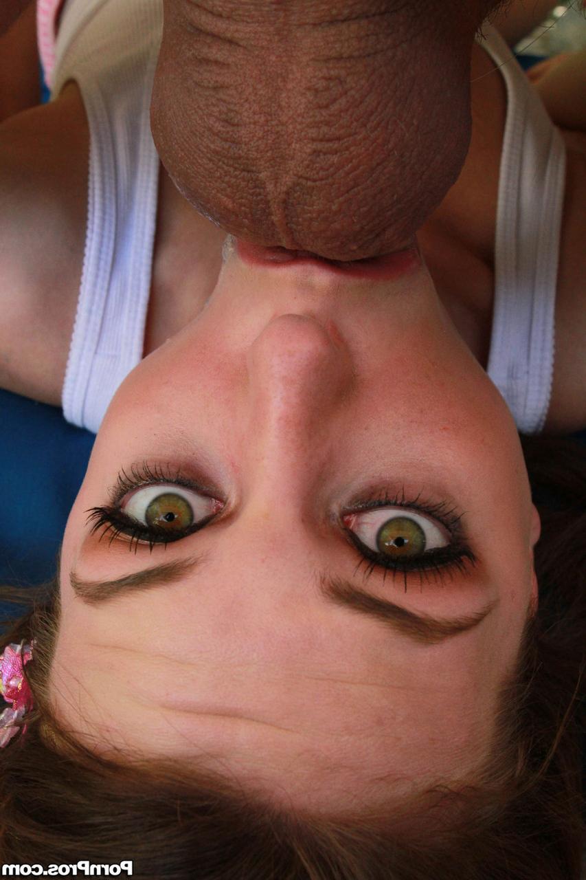 15P Casey Chase swallows a huge cock whole