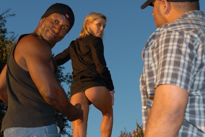 16P Blonde babe monster interracial gangbang &amp;amp; facial cumshot