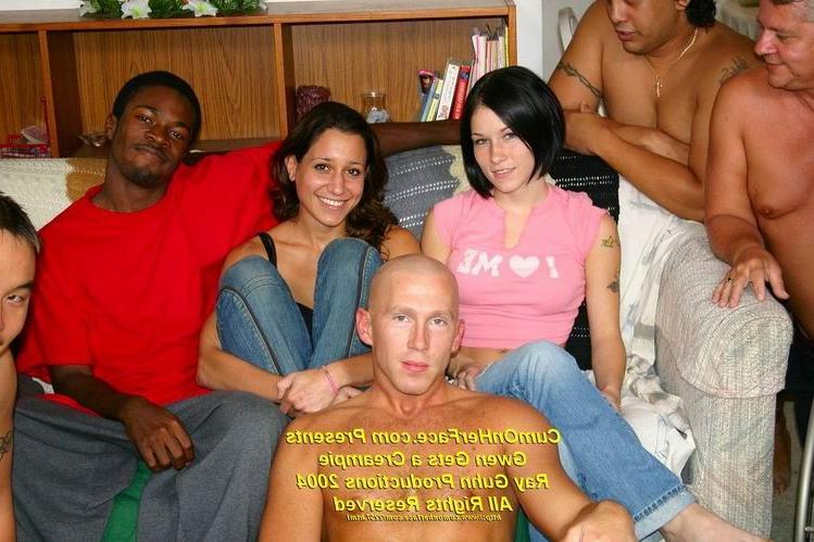 16P Cute teen gangbang and messy facial