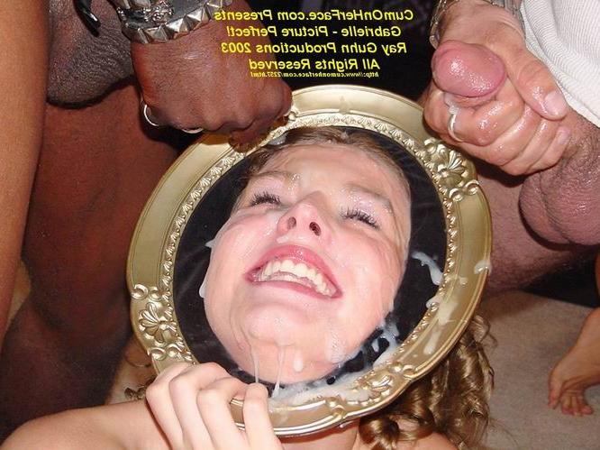 16P Cute teen gangbang messy facial