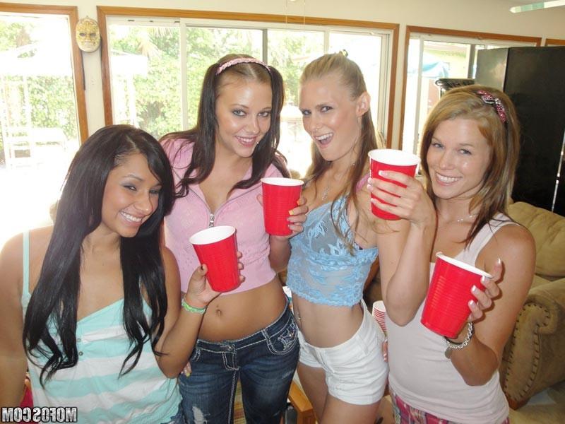 15P Horny girls hardcore party with blowjobs and groupsex