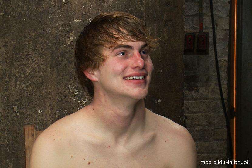 15P Noah Brooks is gang fucked in a slaughter house full of naked men.