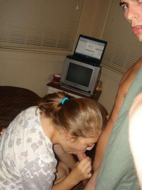 18P Video of this bitch sucking my cock like a pro