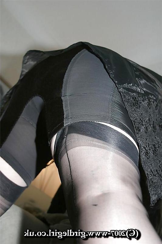 18P Panties under her skirt.