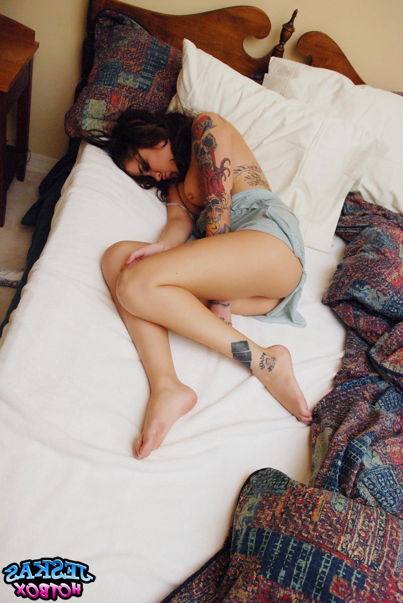 20P Teen with tats sleeping