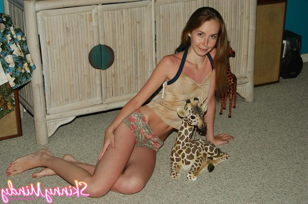 16P Skinny teen girl tease