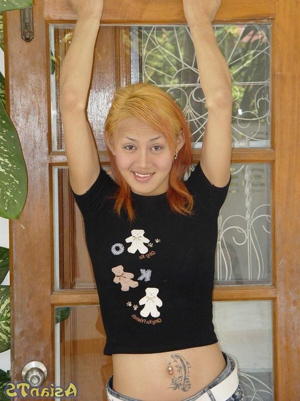14P Darling and petite asian ladyboy with a huge cock