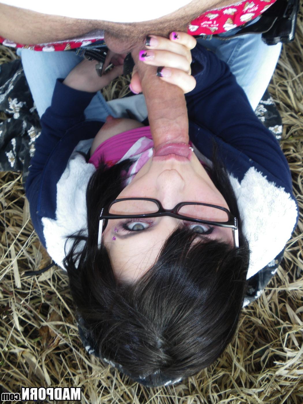 14P She sucks him off and gets her fill of cum from his cock.