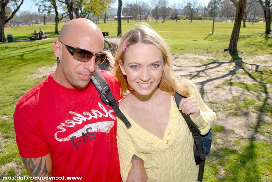 20P Teeny bopper chick takes a huge cock up in her cooch