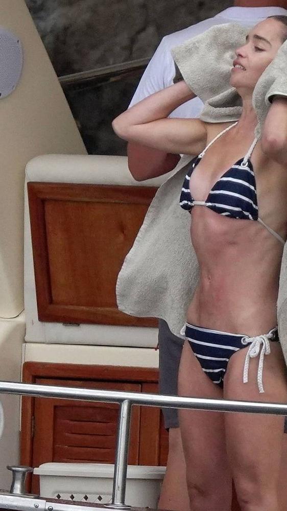 25P Emilia Clarke - from fatty to slim slut
