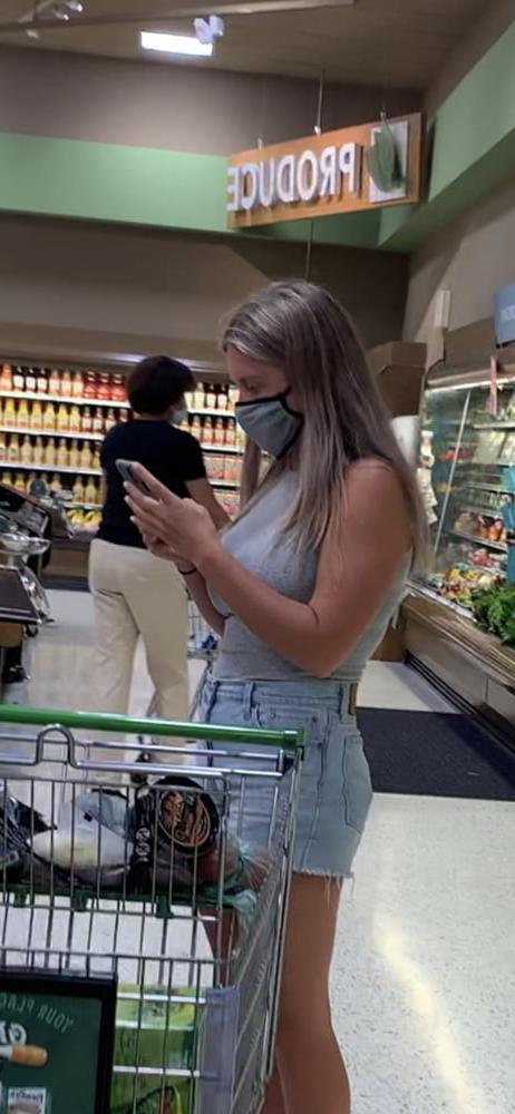 25P Covid Grocery Store huge tits, teen, ass