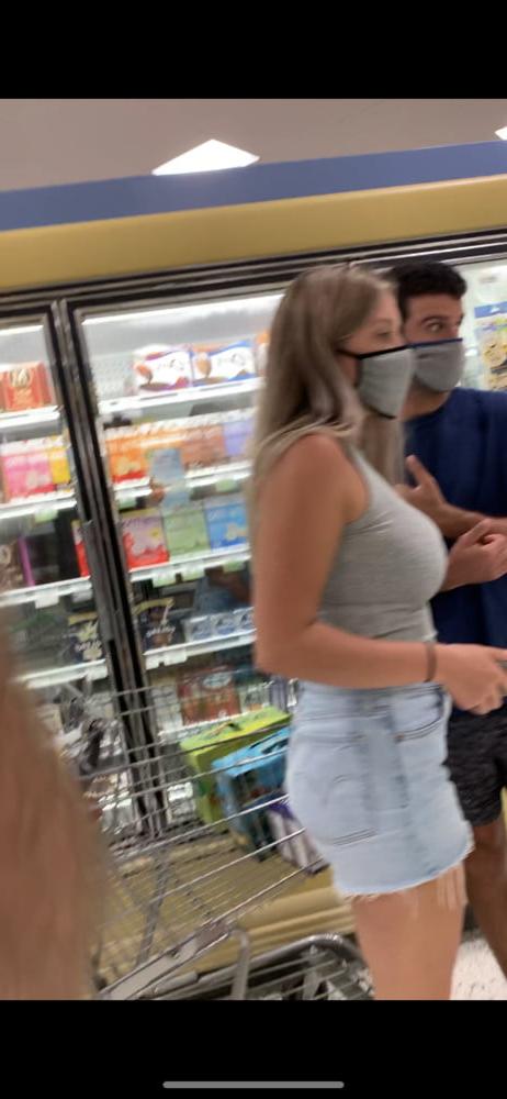 25P Covid Grocery Store huge tits, teen, ass