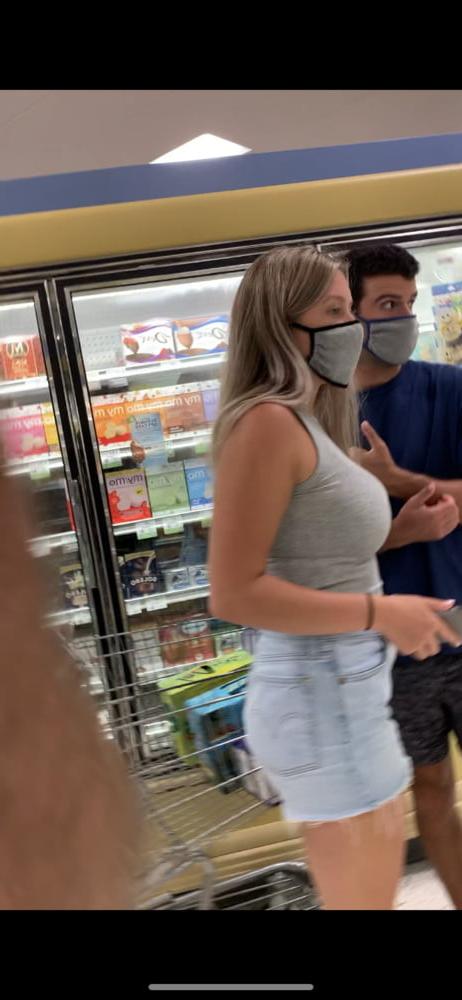 25P Covid Grocery Store huge tits, teen, ass