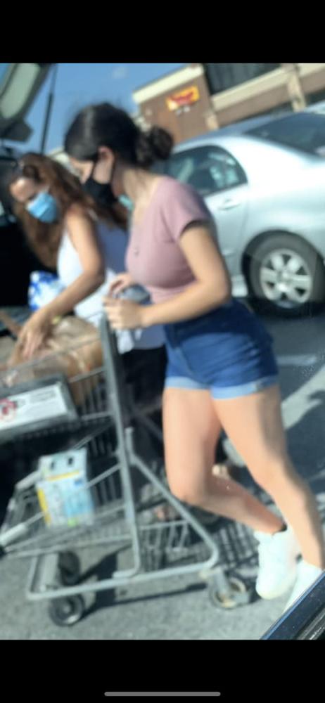 25P Covid Grocery Store huge tits, teen, ass