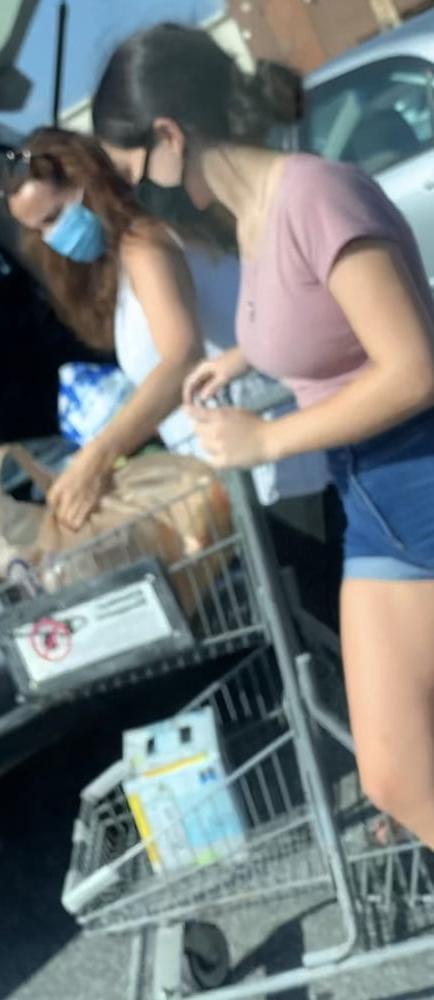 25P Covid Grocery Store huge tits, teen, ass