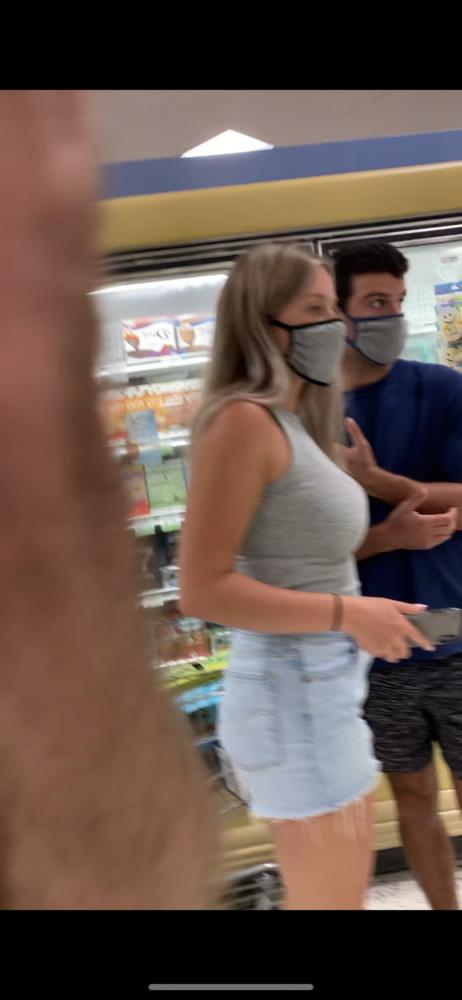 25P Covid Grocery Store huge tits, teen, ass