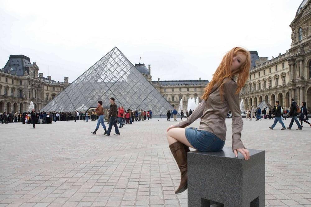 25P Hot slim redhead webslut loves exposing herself