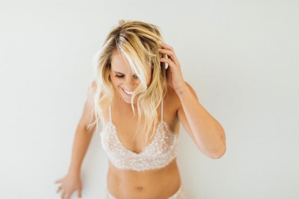 25P Alexa - hot blonde MILF - slim body small tits boudoir