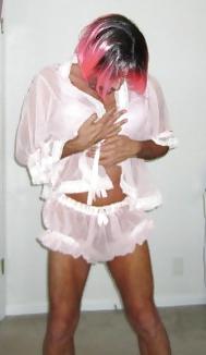 9P Sissy Loves Her New Pink Bob Hairstyle